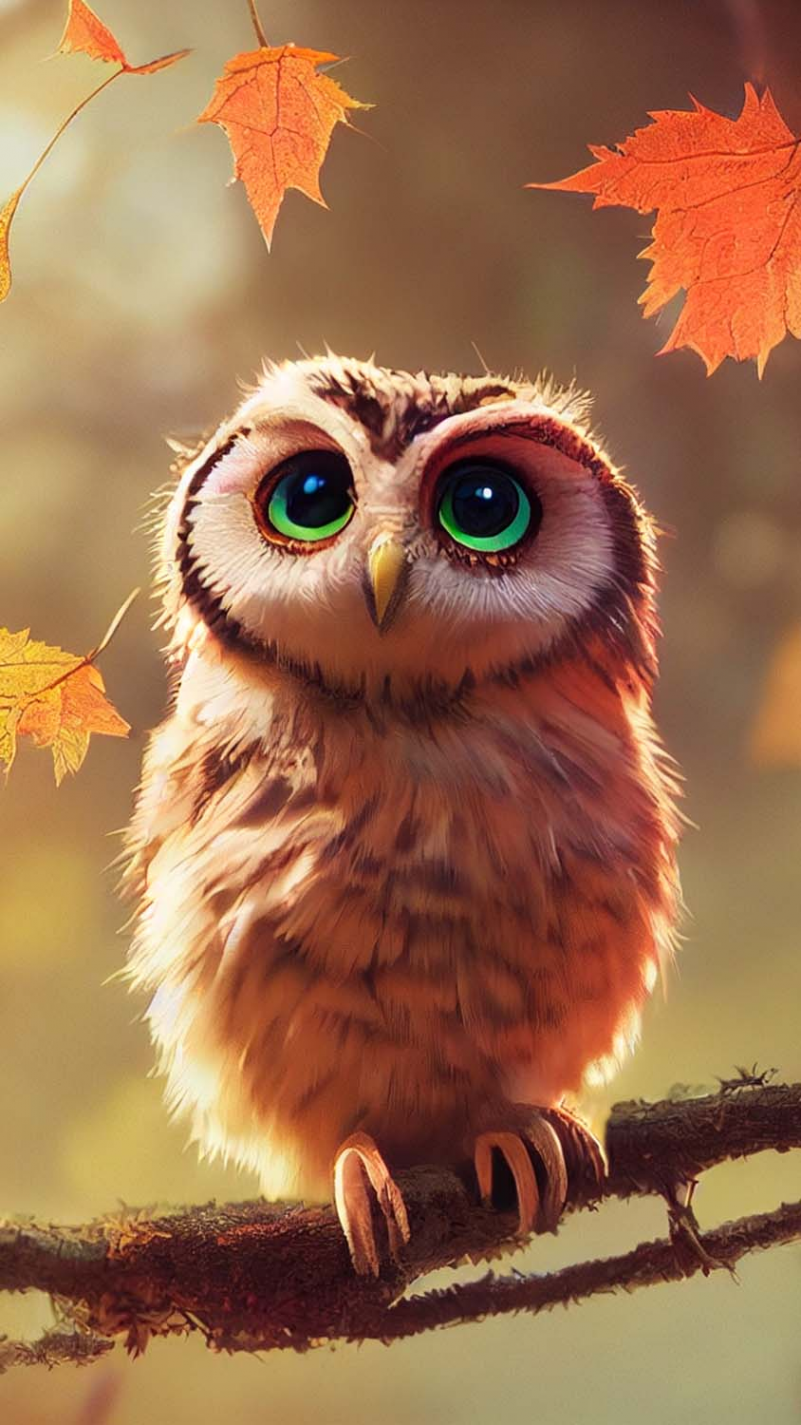 Autumn Owl IPhone Wallpaper HD - IPhone Wallpapers : iPhone