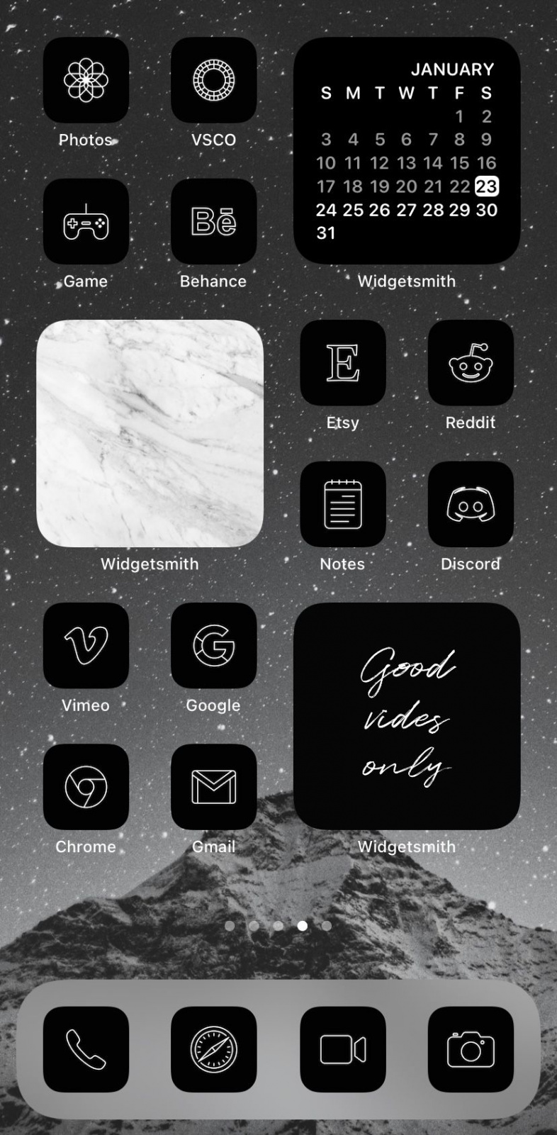 Black Ios - App Icons Aesthetic  Minimal Iphone App - Etsy