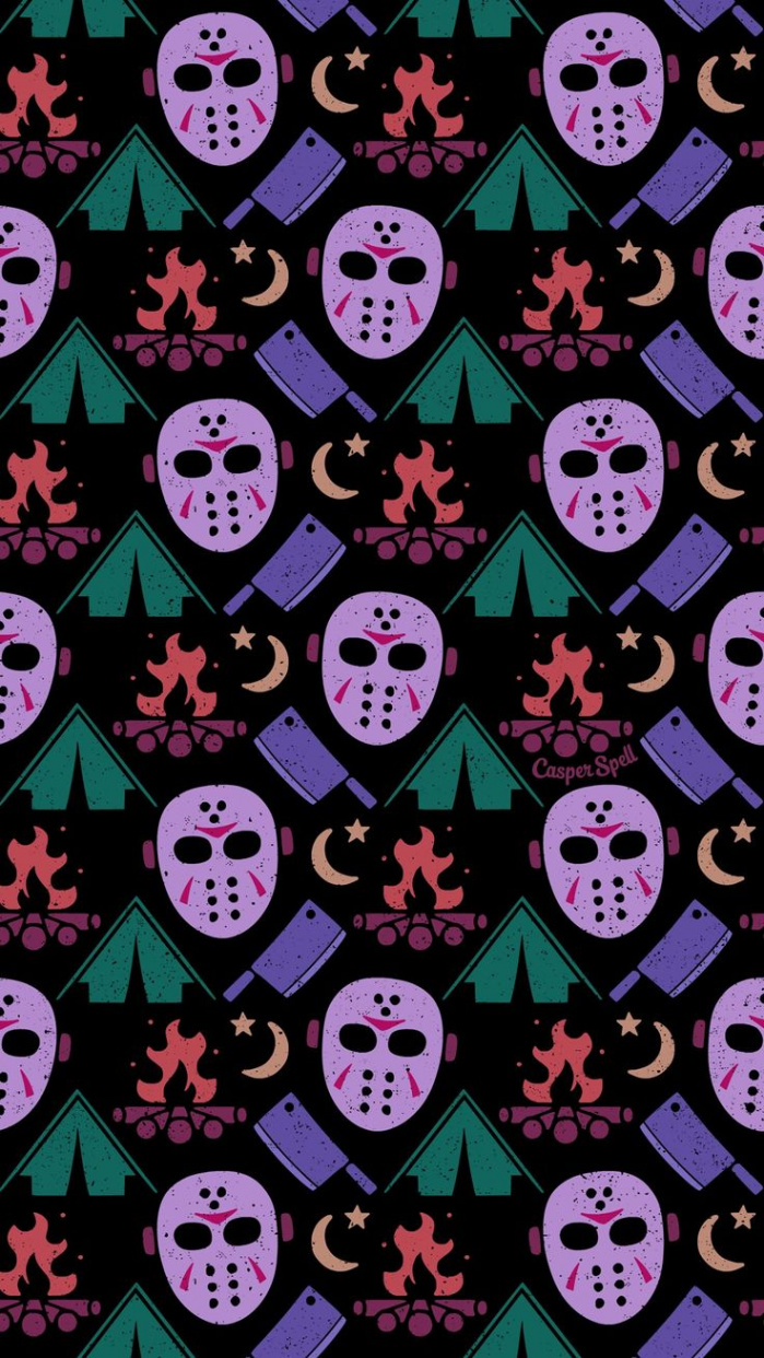 Camping with Jason Voorhees  Halloween wallpaper backgrounds