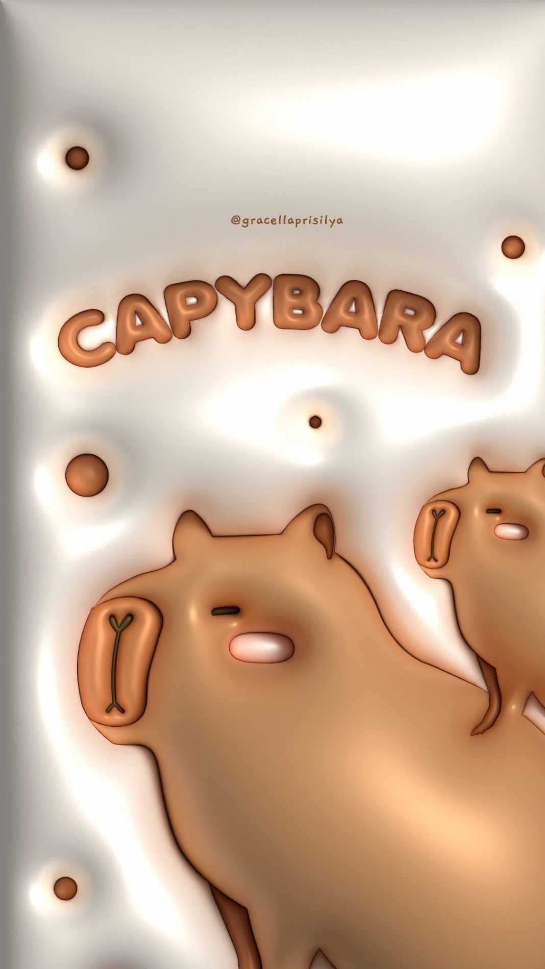 CAPYBARA D WALLPAPER in 202  d wallpaper iphone, Jelly