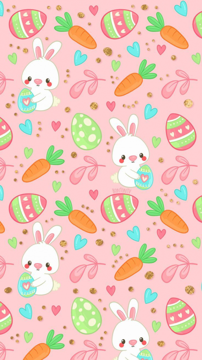 Cute Easter Wallpapers For IPhone With Eggs, Bunnies And