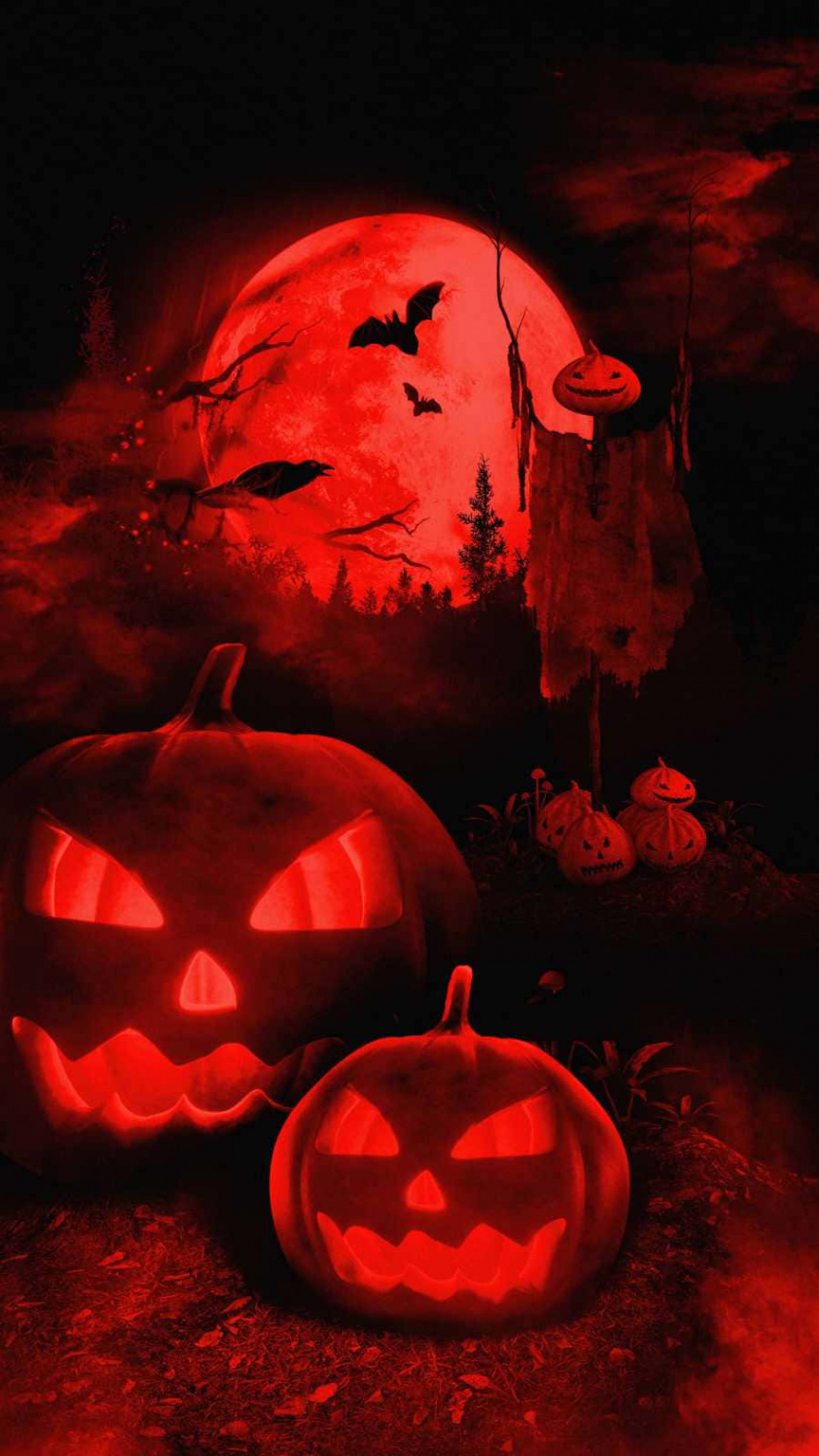 Download Black And Red iPhone Halloween Background  Wallpapers