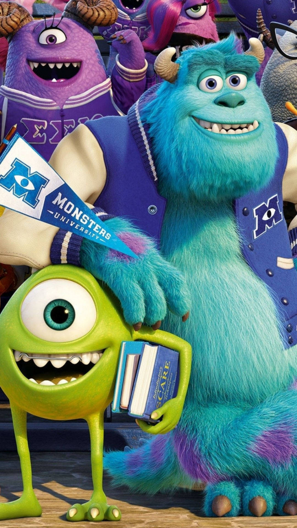 Download Monsters University iPhone X Cartoon Wallpaper