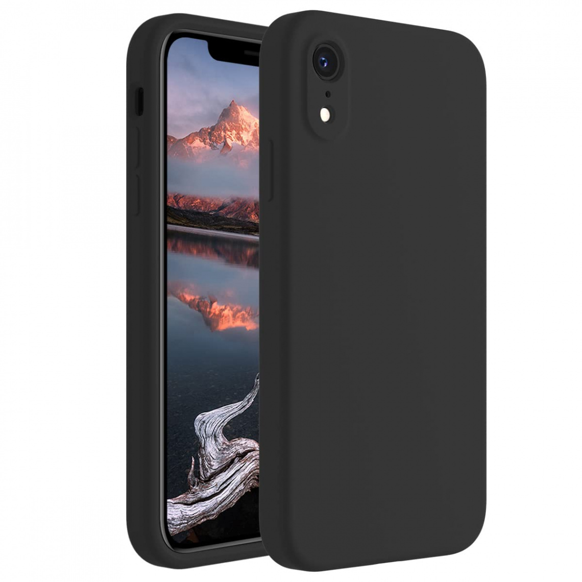 FireNova iPhone XR Case, Silicone Upgraded [Square Edges] & [Camera  Protection] Phone Case with Soft Anti-Scratch Microfiber Lining,