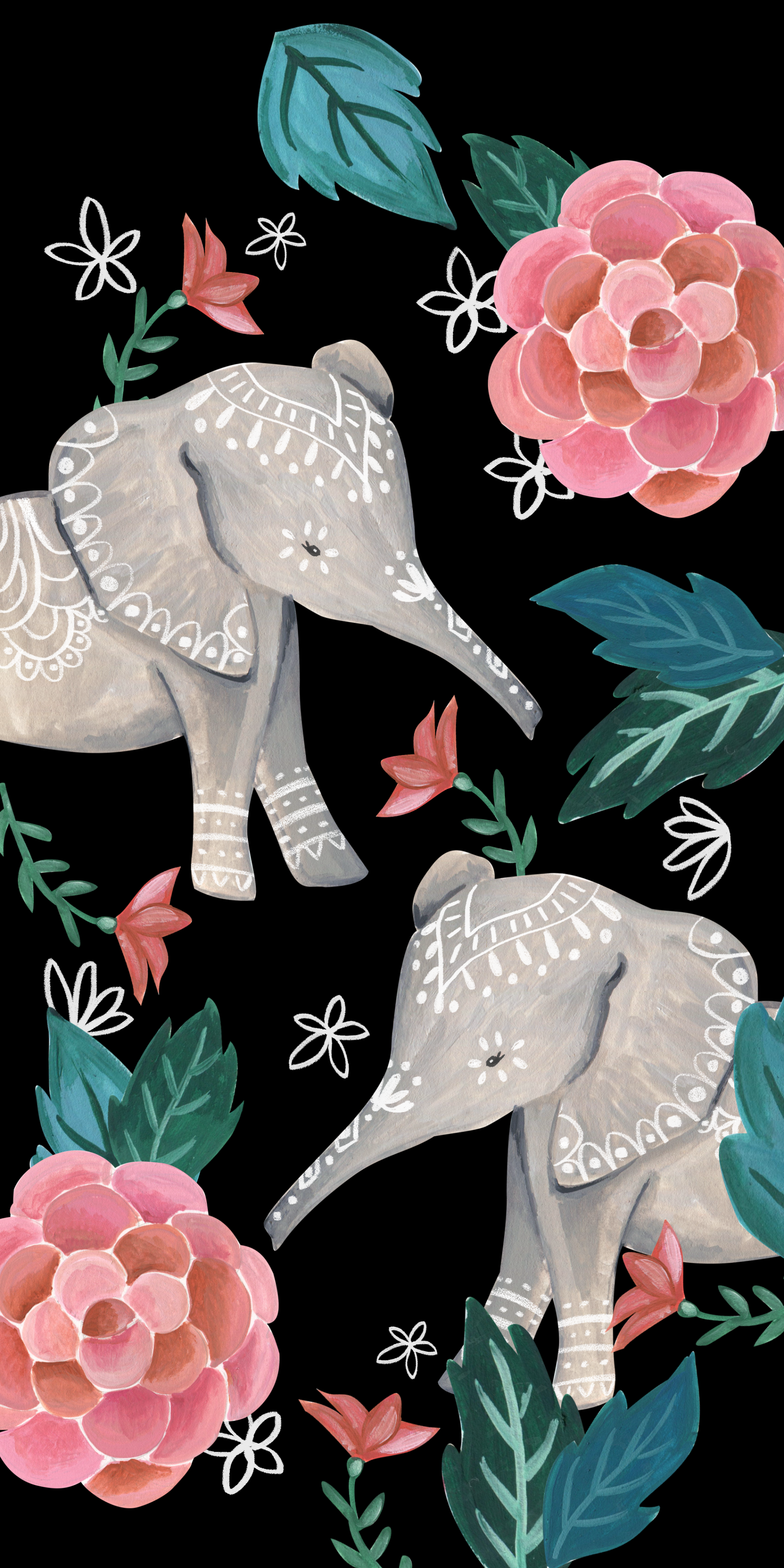 Floral #Elephant