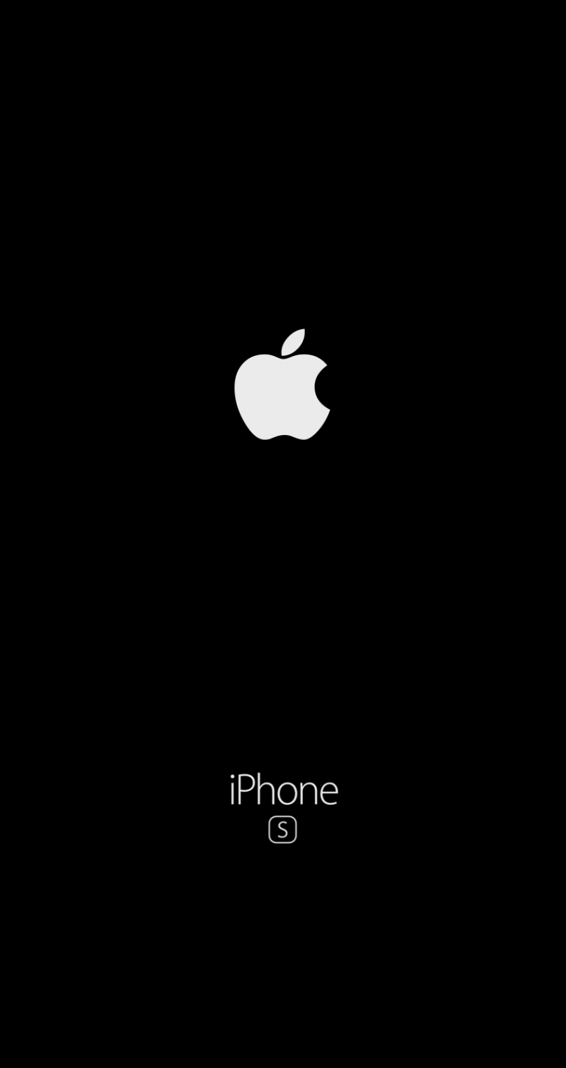 Iphone s Wallpaper black logo apple fond d