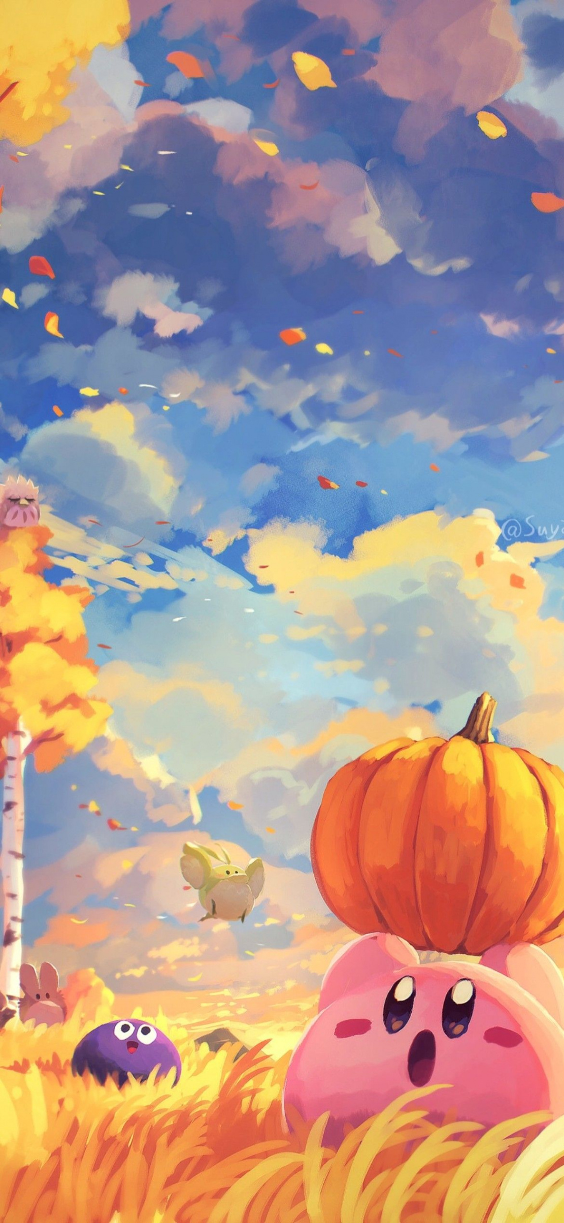 Kirby Autumn Illustration