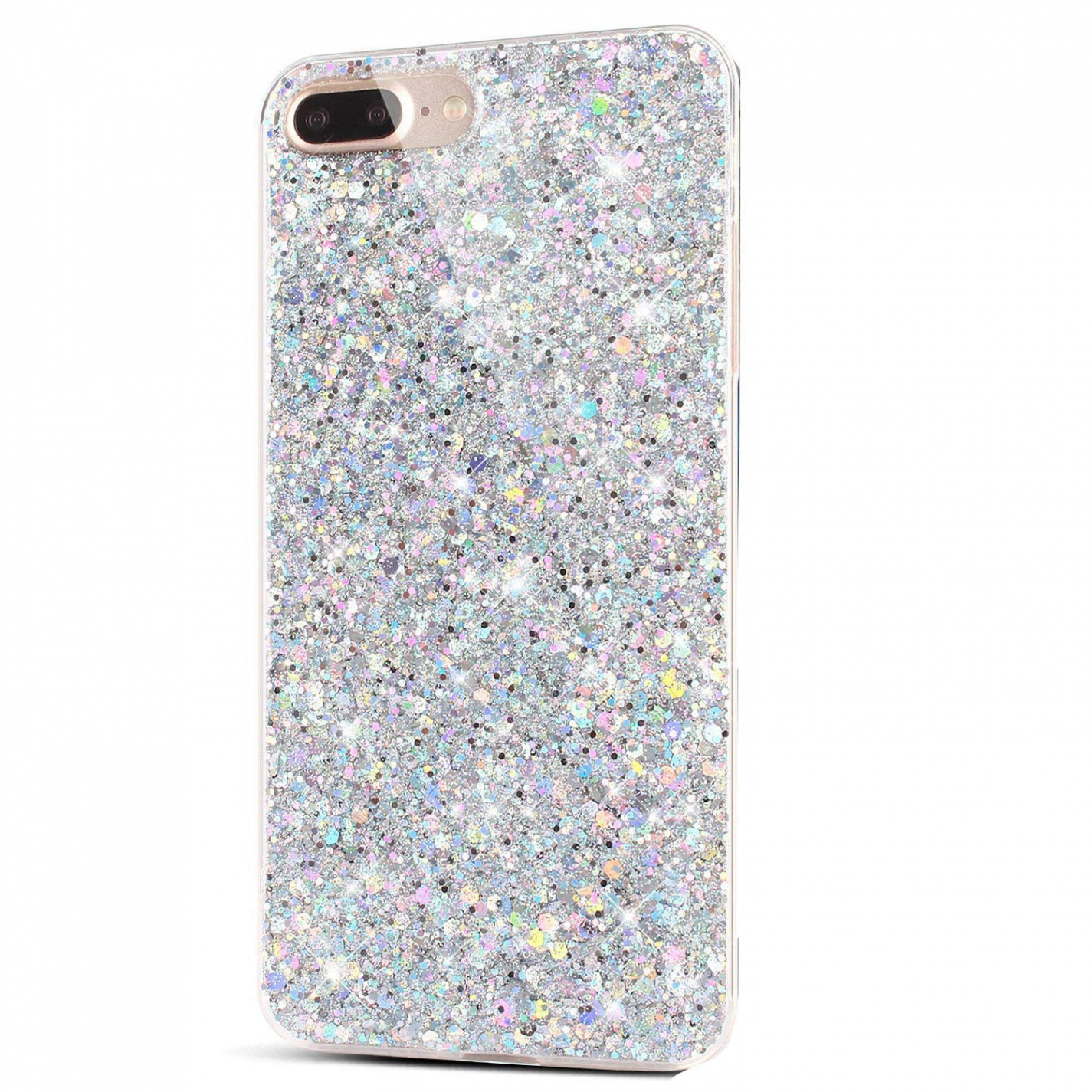 Kompatibel mit Hülle iPhone  Plus/ Plus Hülle,Kristall Bling Glänzend  Glitzer Kristall Strass Diamant TPU Silikon Hülle Handyhülle Crystal  Glitzer