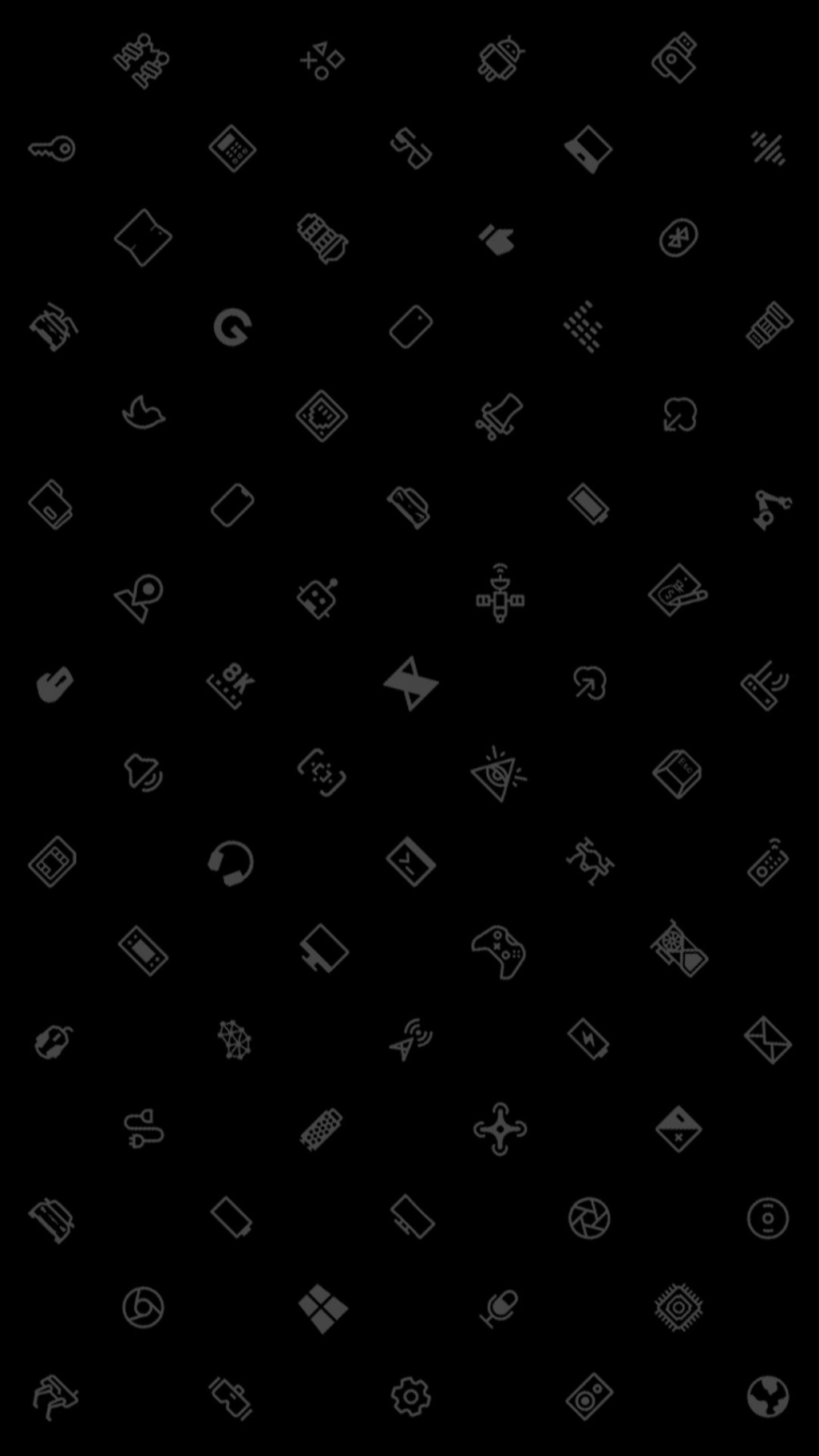 MKBHD Icons Matte Black Wallpaper  Android wallpaper colour, The