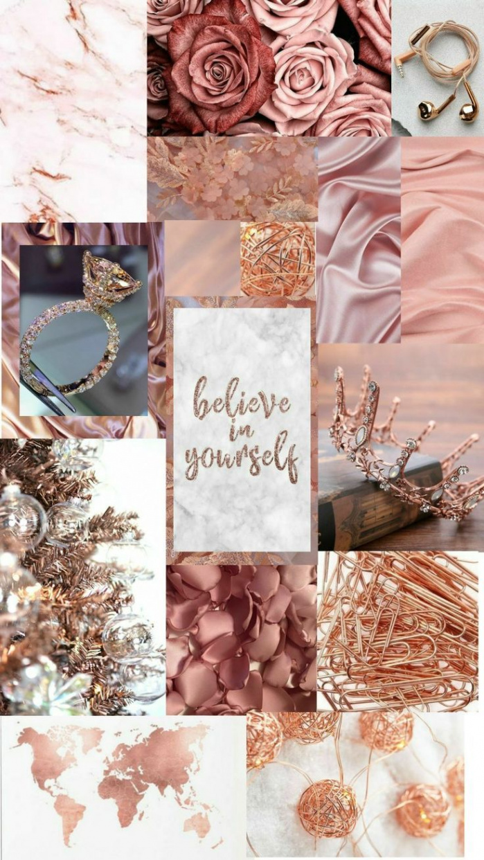 Rose Gold Asthetic Wallpaper  Iphone wallpaper tumblr aesthetic