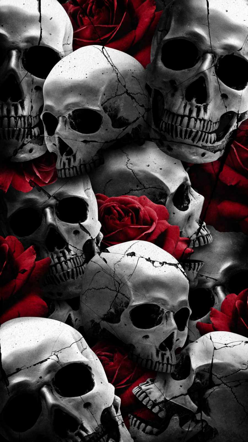 Rose Skulls IPhone Wallpaper - IPhone Wallpapers : iPhone