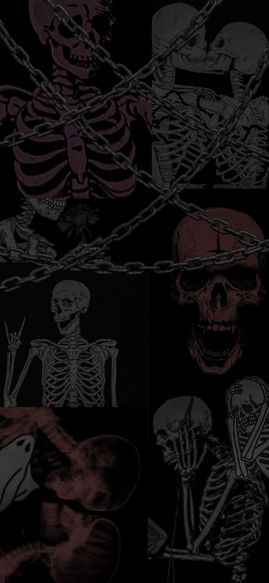 Skeleton aesthetic  Edgy wallpaper, Skeletons wallpaper aesthetic