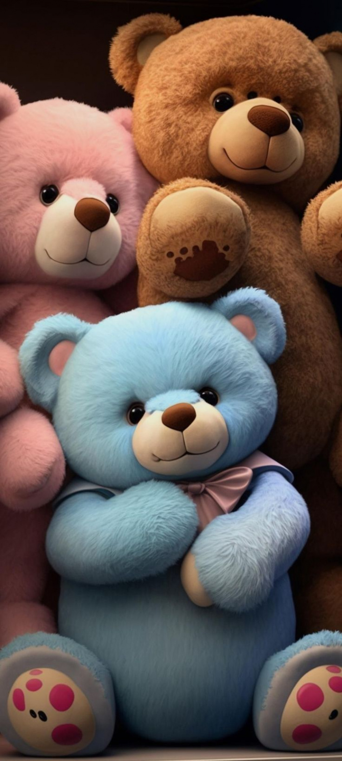 Teddy Bear Wallpaper 🧸 in   Teddy bear wallpaper, Unique