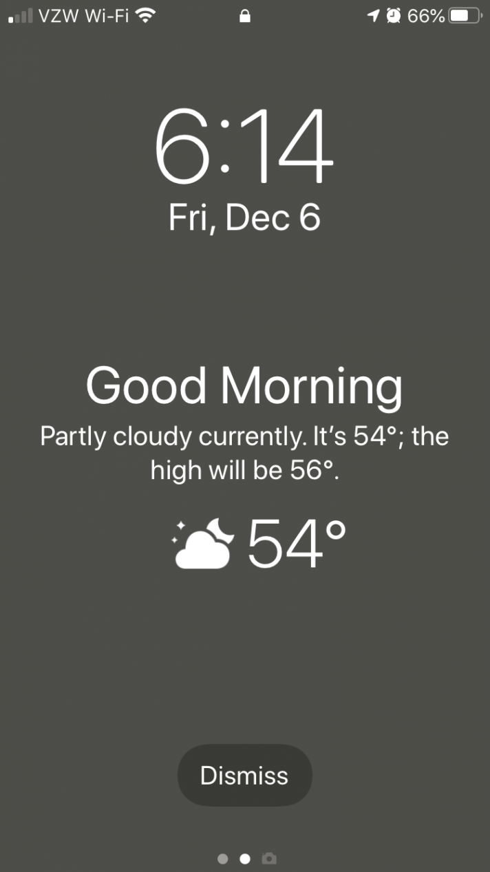 Weather on Lock Screen - Apple Community