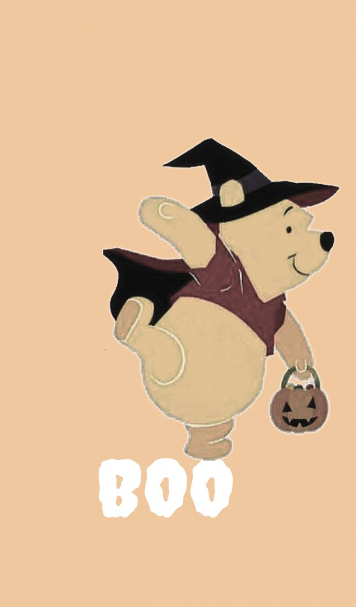 Winnie the Pooh Halloween #Disney #Halloween #Background #Fondo