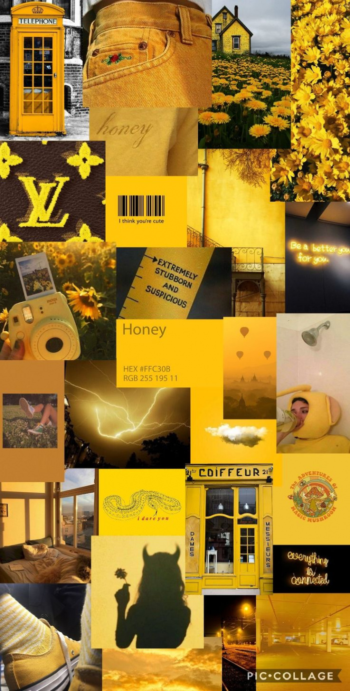 yellow aesthetic  Iphone wallpaper yellow, Cute wallpaper