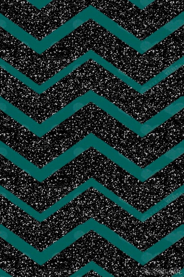 Black sparkle chevron and dark teal  Dark teal iphone wallpaper