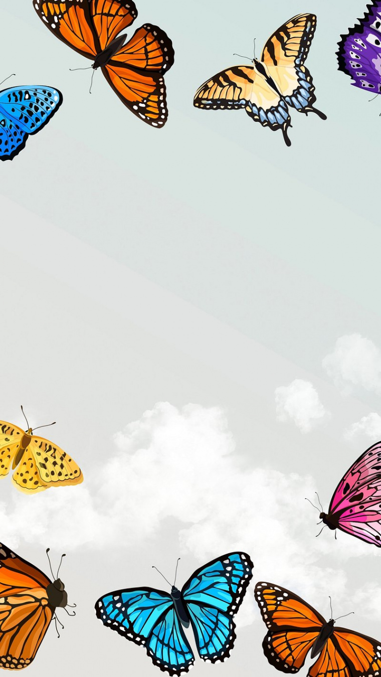 Butterfly Iphone Wallpaper Images  Free Photos, PNG Stickers