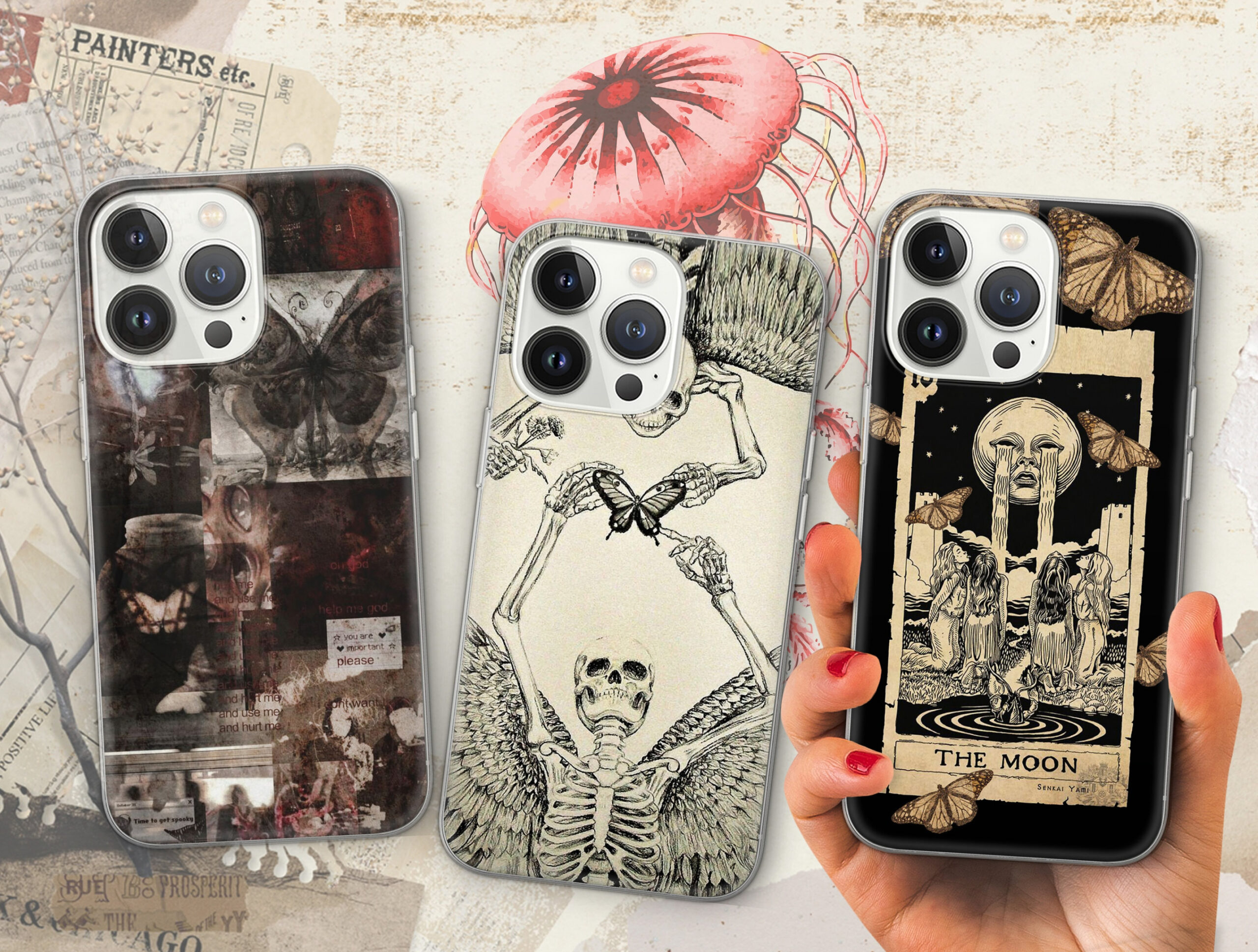 Creepy iPhone case - Etsy