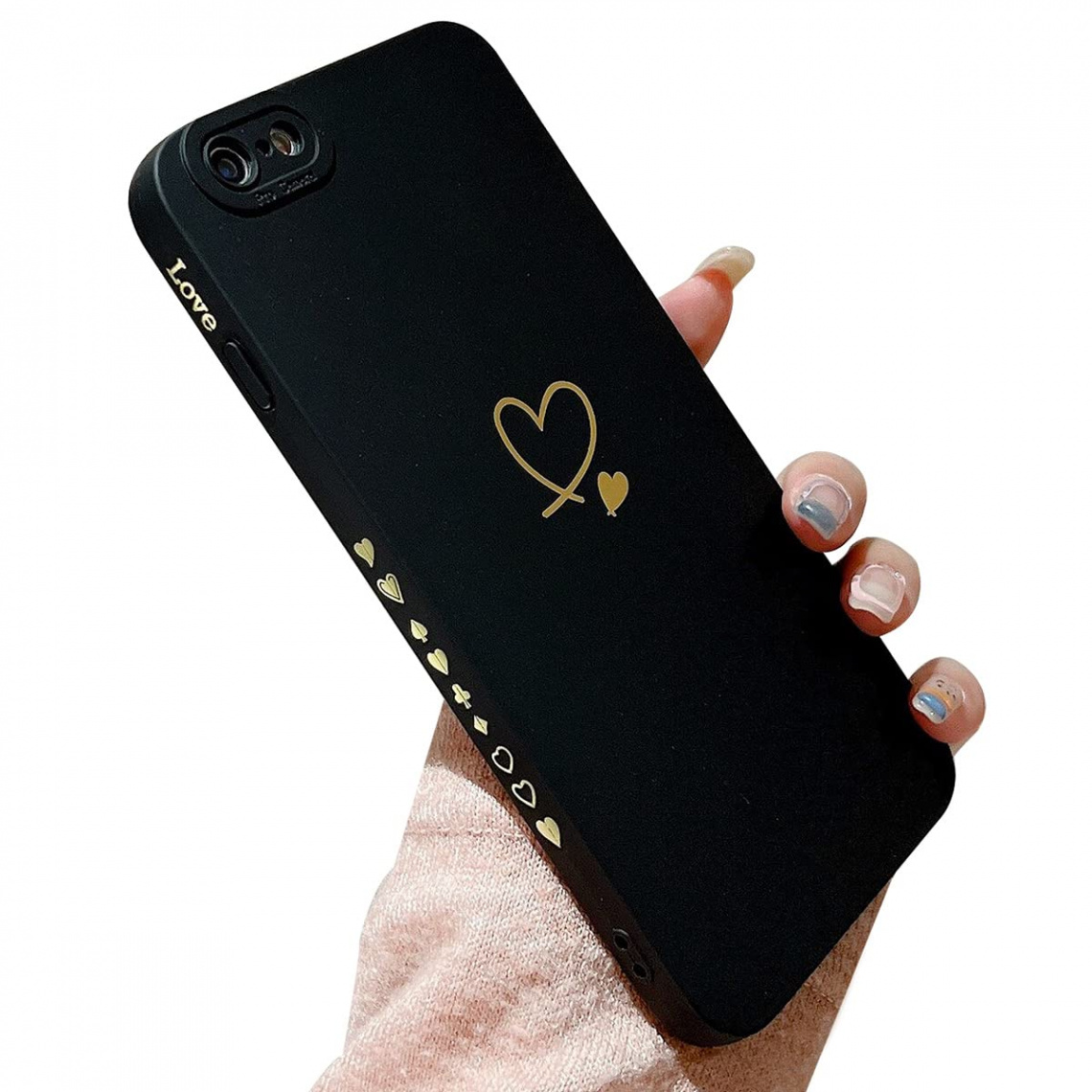 Cute Love Heart Mobile Phone Case Compatible with iPhone /iPhone