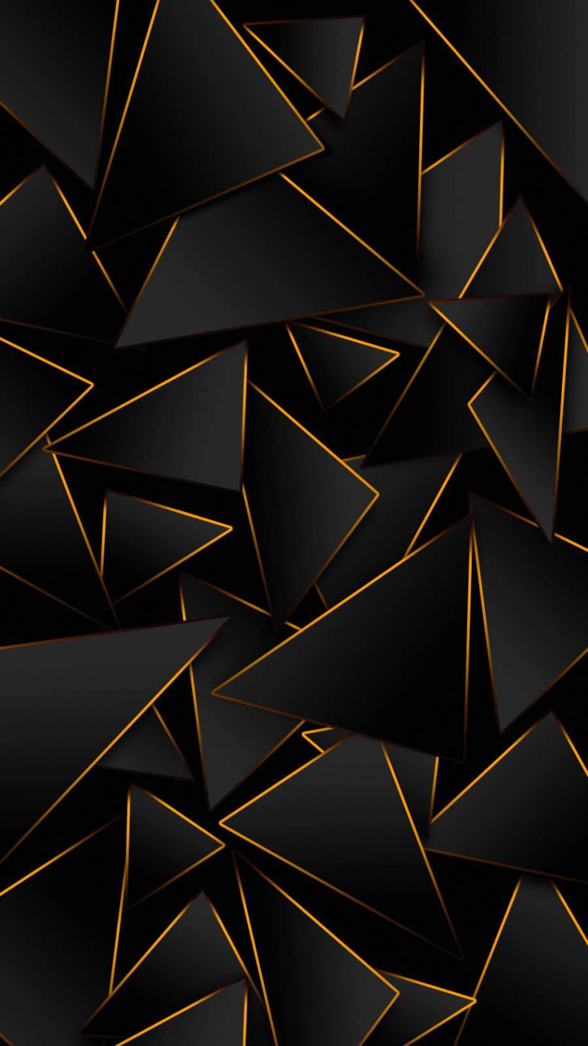 Download d Iphone Black And Gold Triangles Wallpaper  Wallpapers