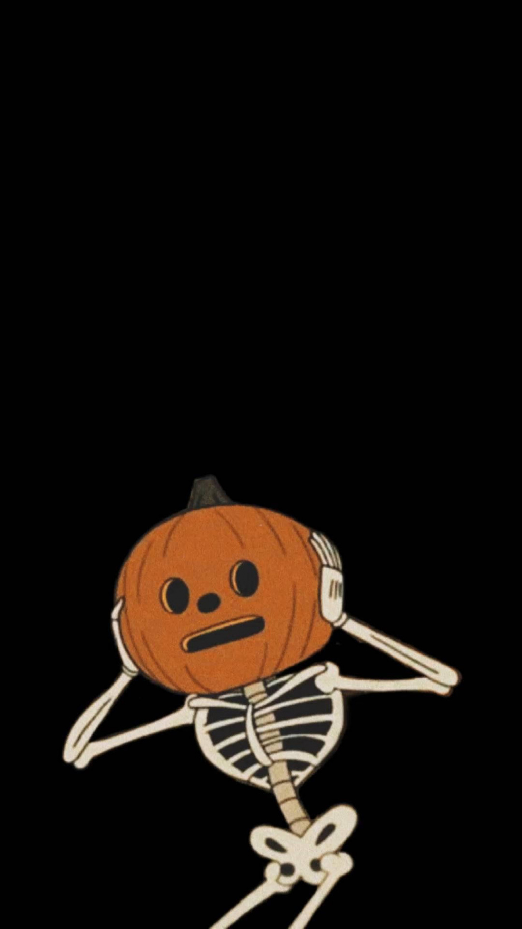 Download Skeleton Pumpkin Halloween Iphone Wallpaper  Wallpapers