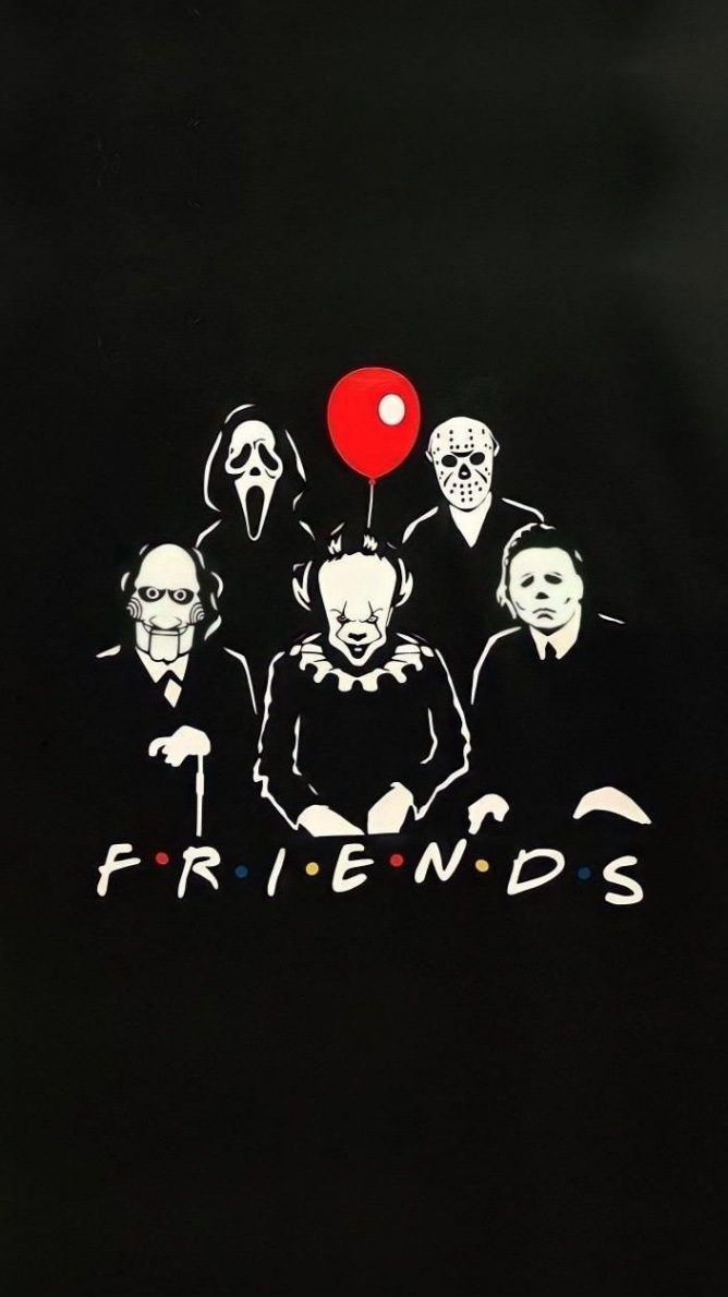 friends in   Scary wallpaper, Halloween wallpaper iphone