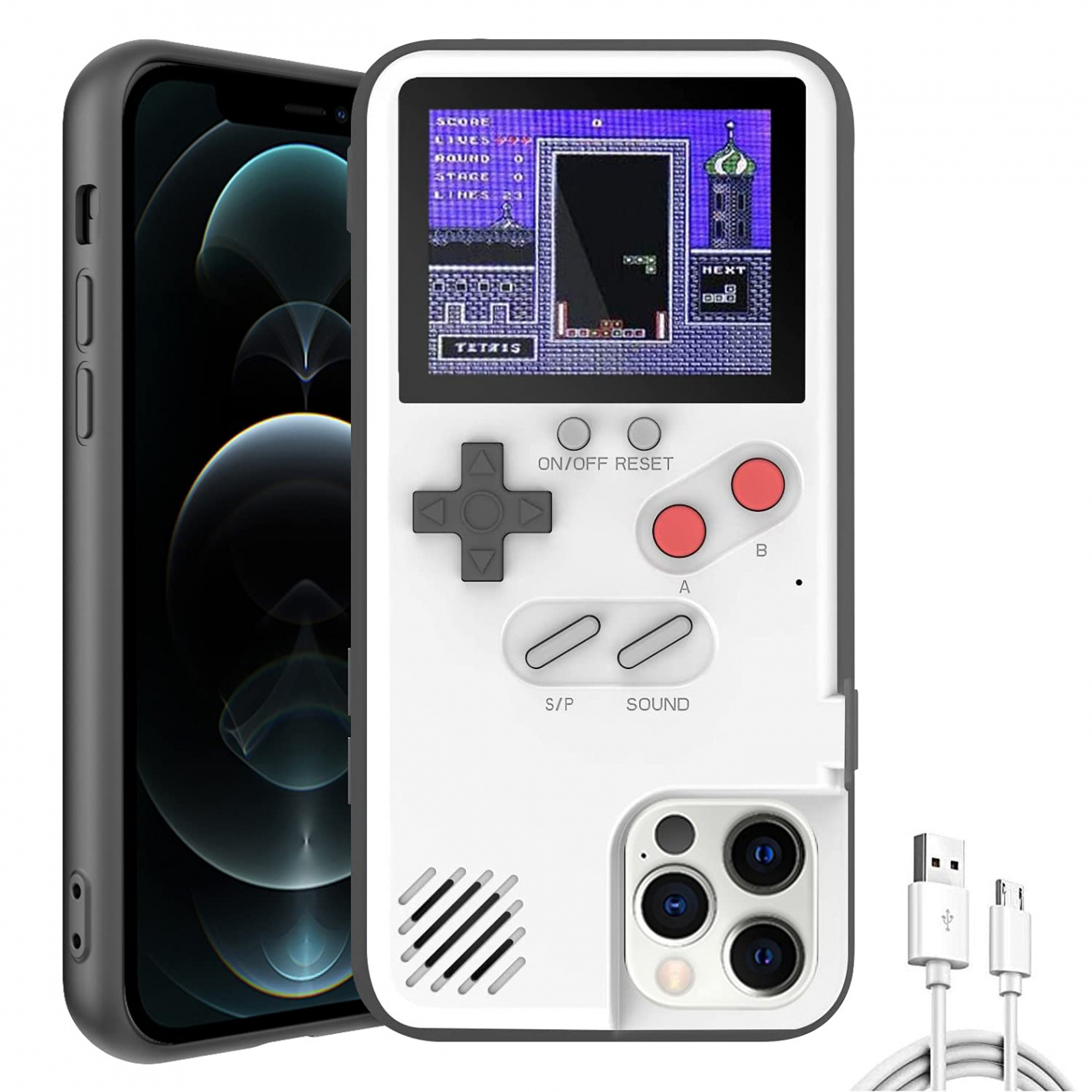 Gameboy Phone Cases,Retro D Gameboy Case for iPhone with 6 Small