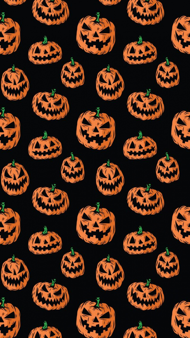 Halloween Pumpkin Phone Wallpaper Background  Halloween wallpaper