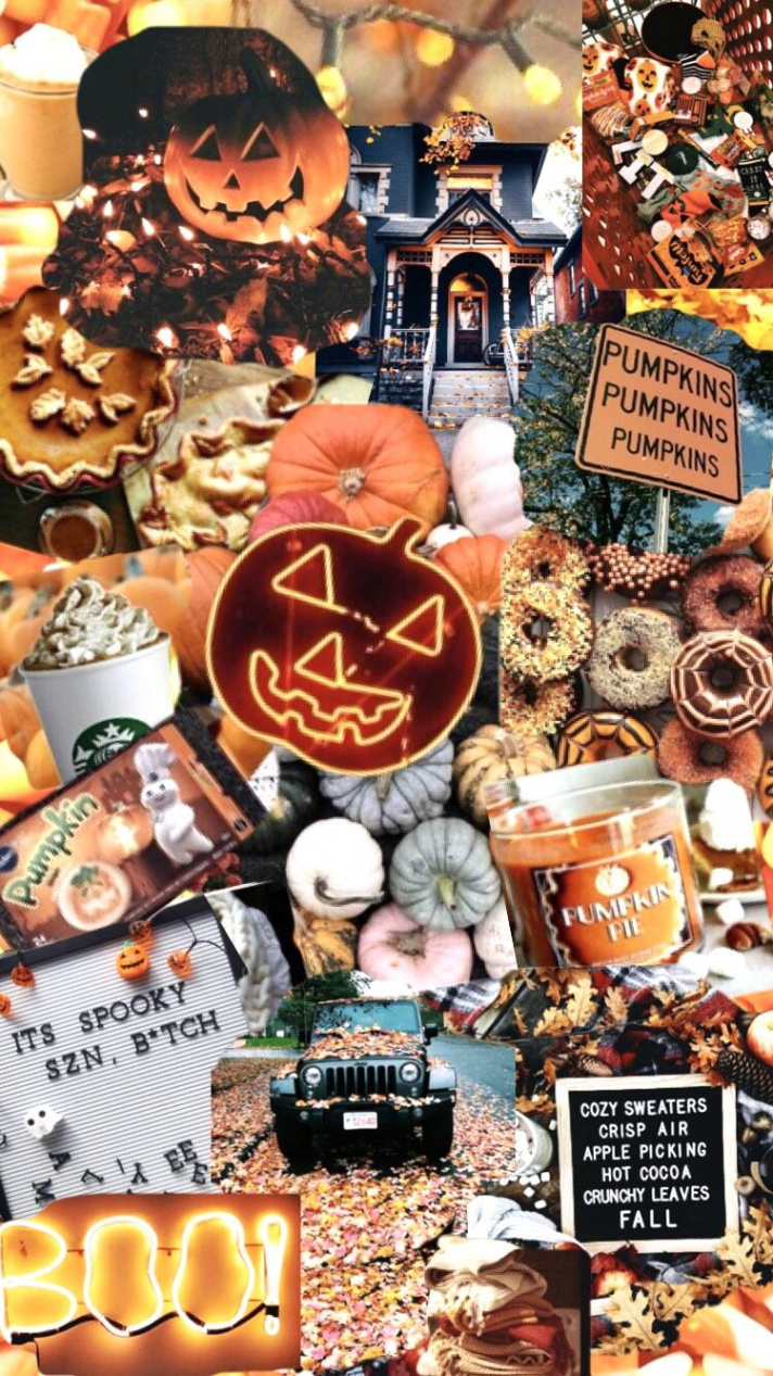 Halloween wallpaper collage  Halloween wallpaper cute, Halloween