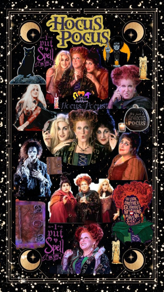 Hocus Pocus Collage  Halloween wallpaper iphone, Halloween