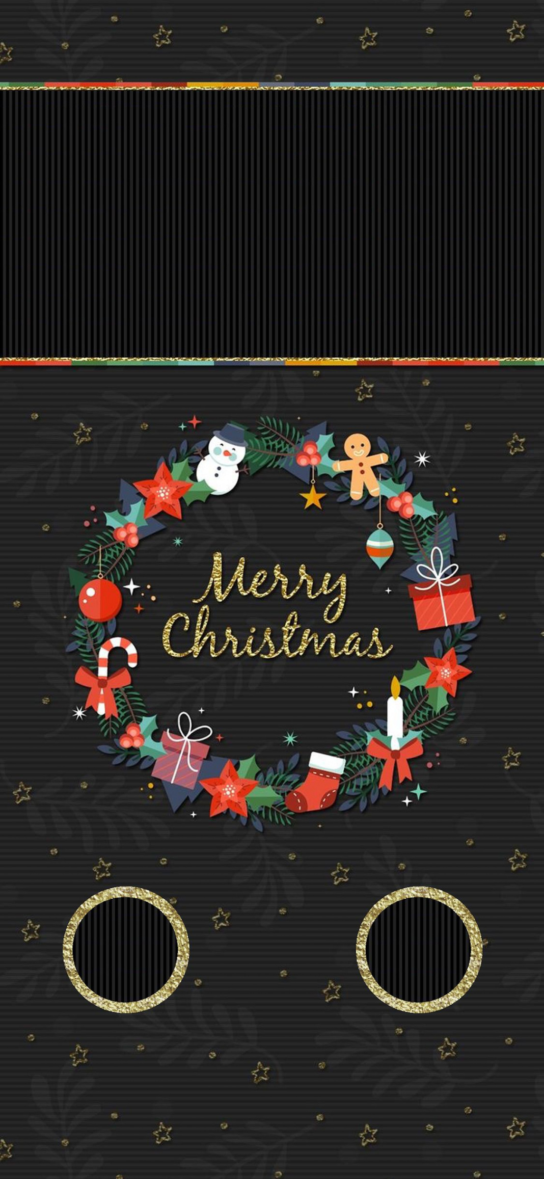 iPhone X Merry Christmas Lock Screen  Christmas lockscreen