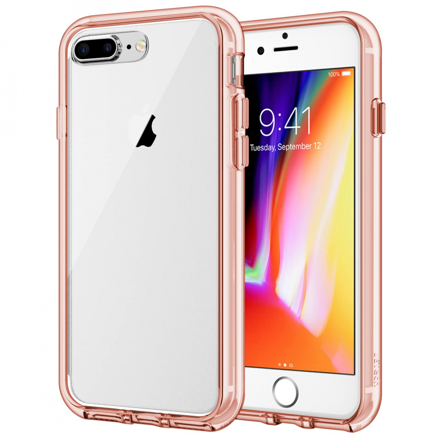 JETech Case Compatible iPhone  Plus and iPhone  Plus, Mobile Phone Case,  Cover, Protective Case with Anti-Scratch Transparent Back