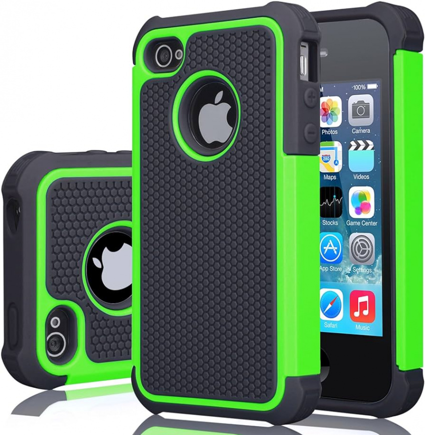 Jeylly iPhone S Fall, iPhone , Hartplastik + Gummi Silikon Innen Scratch  Defender Bumper Rugged Hard Case Cover f¨¹r Apple iPhone /S,