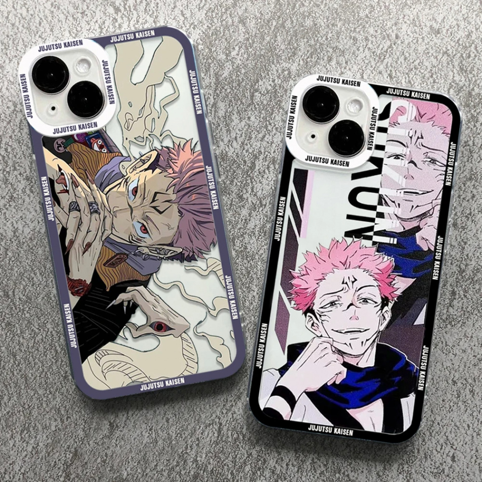 Jujutsu Kaisen Anime Handy hülle für iPhone      Pro Max Mini x  xr xs se   plus Abdeckung klare Funda für iPhone  Hülle