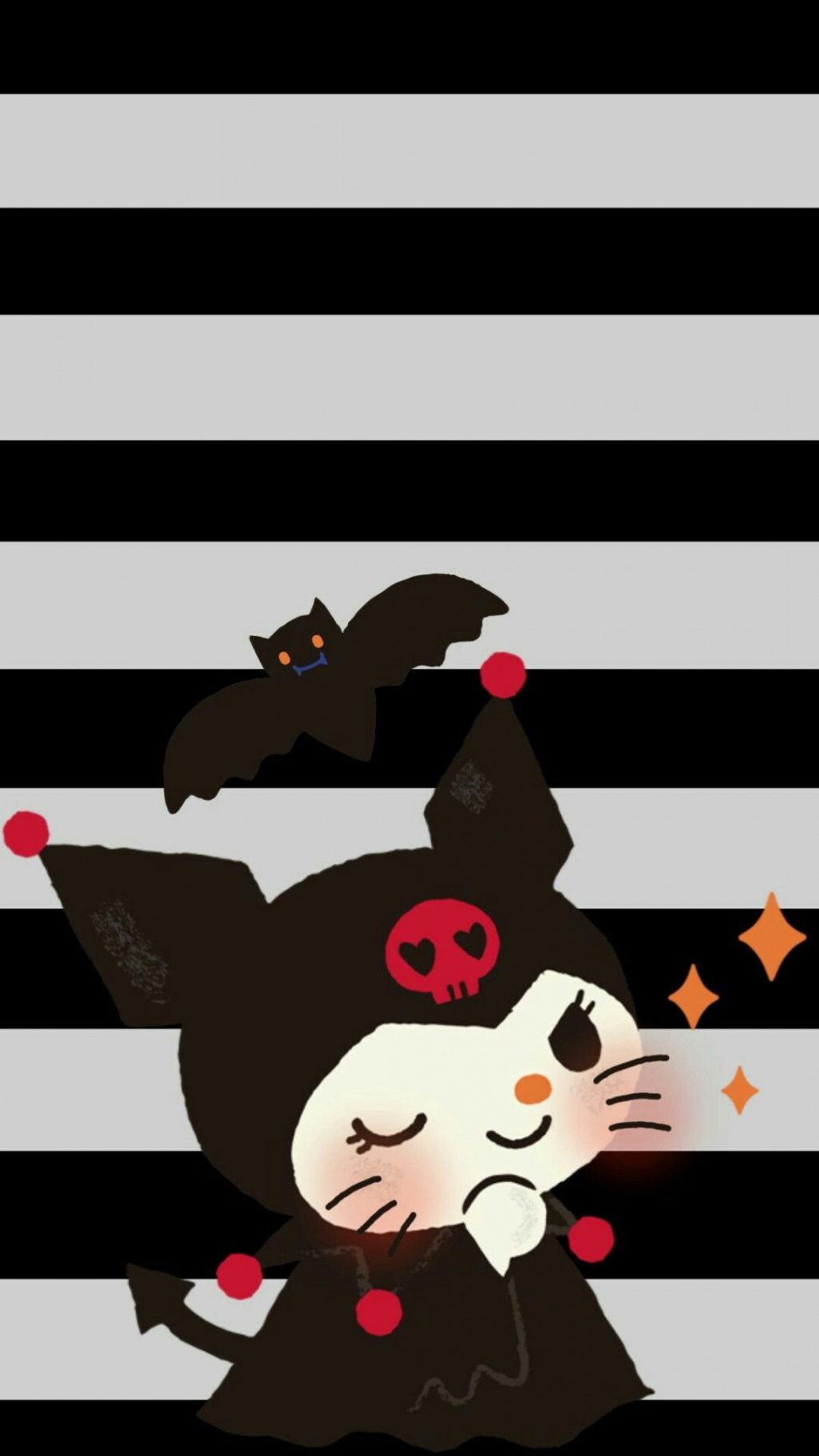 Kuromi  Hello kitty halloween wallpaper, Hello kitty wallpaper