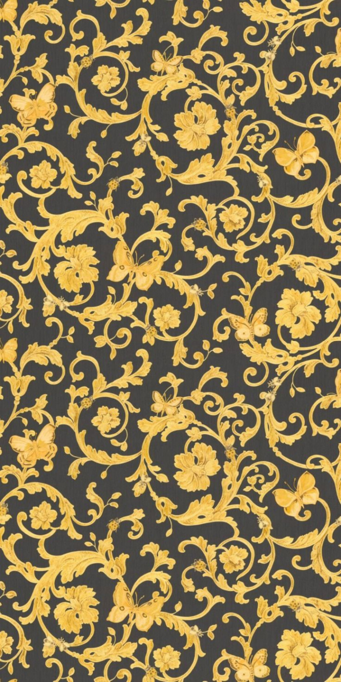 Ladybird Trail by Versace - Black / Gold - Wallpaper : Wallpaper