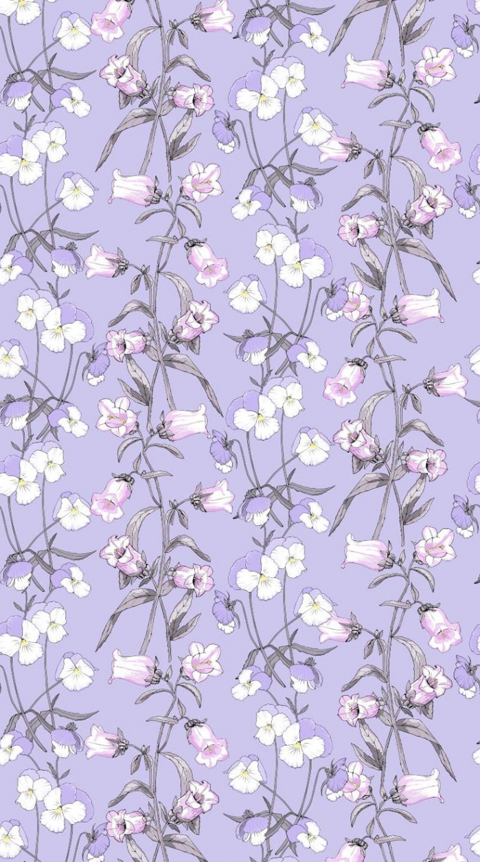 Lilac vector seamless background