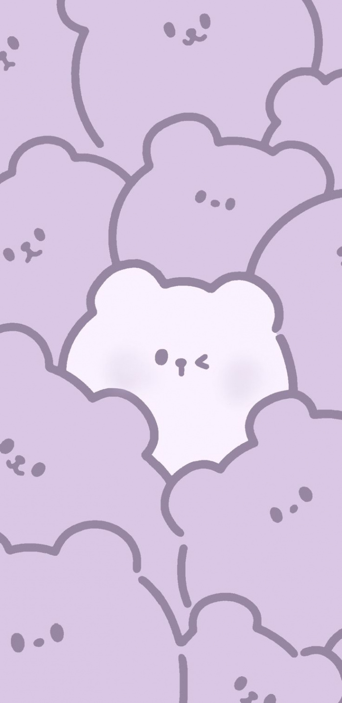 Purple Lockscreen💜  Kawaii wallpaper, Iphone wallpaper kawaii