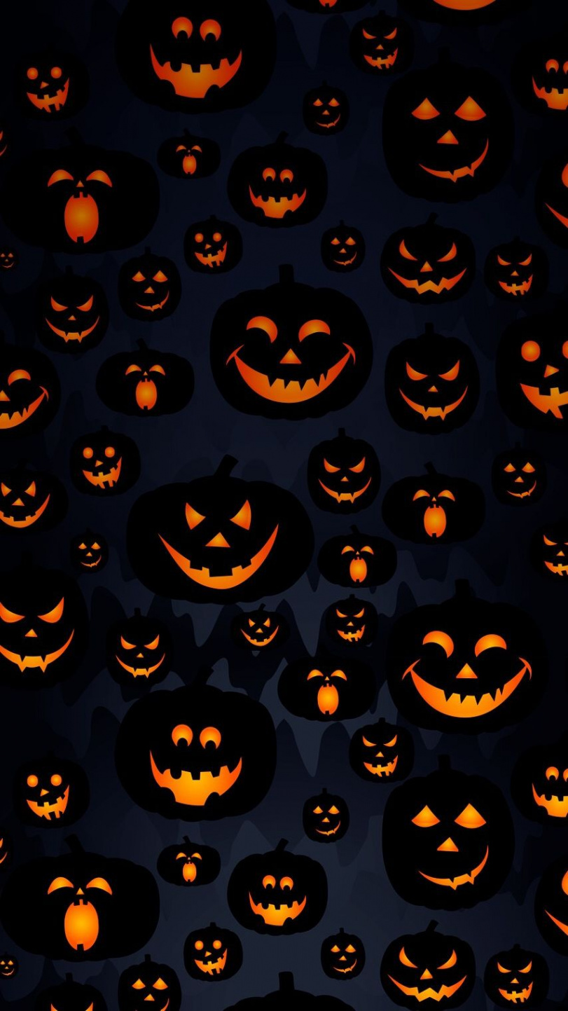 Scary-Halloween-Pumpkin-Masks-iPhone-Wallpaper  Halloween