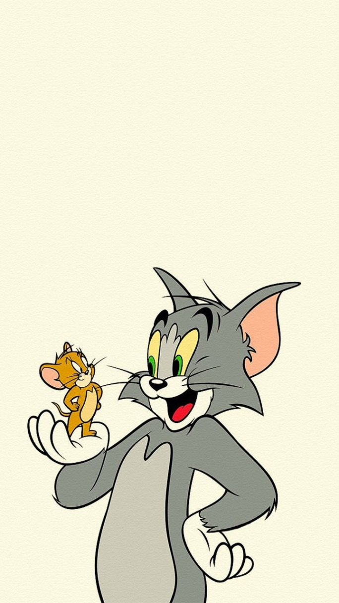 Tom & Jerry - Cute background #cartoon iPhone Wallpaper @mobile