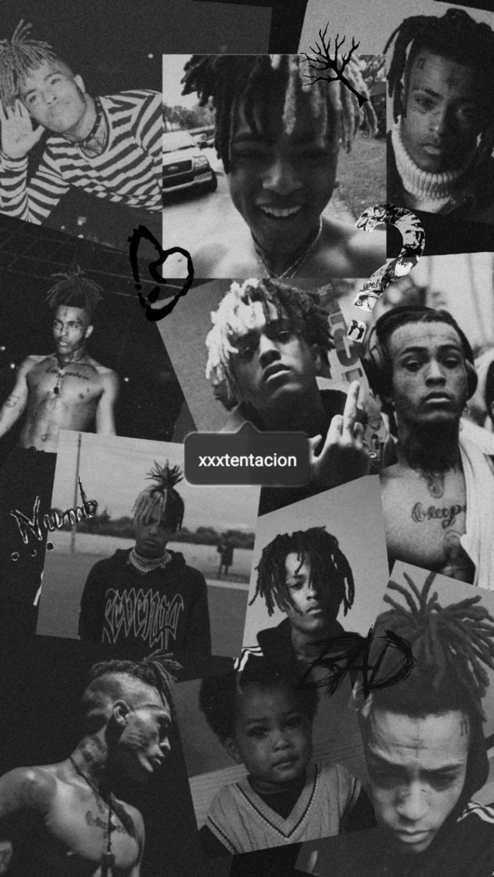 Wallpaper aesthetic Xxxtentation b&w  Black aesthetic wallpaper