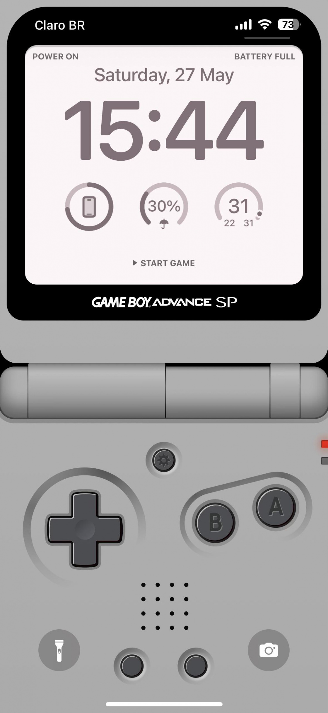 Wallpaper] Game boy advance SP lock screen : r/iOSsetups