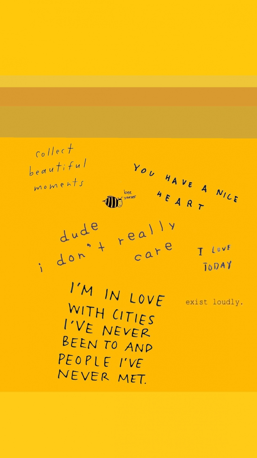 x yellow aesthetic wallpaper iphone quotes  W O R D S