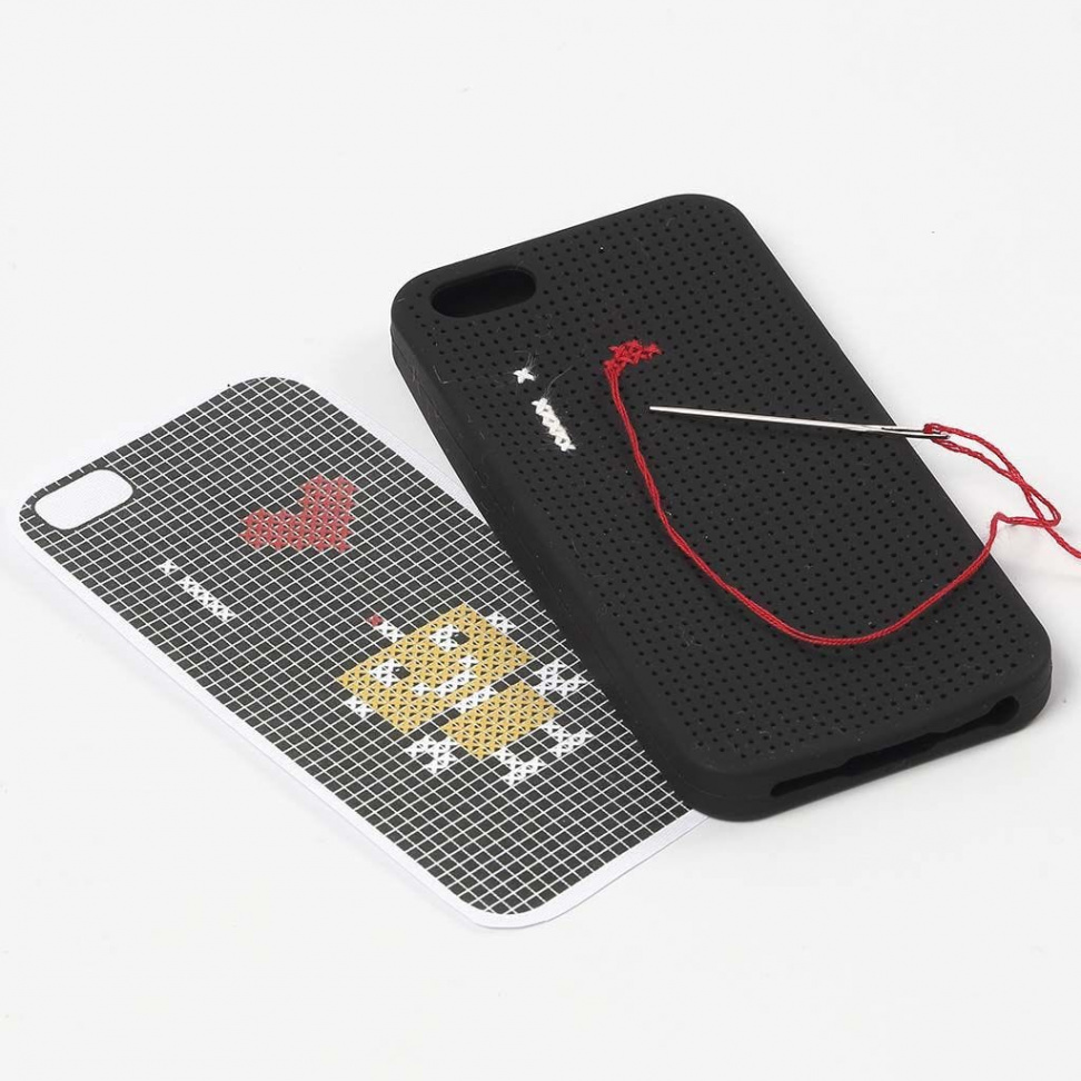 A Mobile Phone Case with Embroidery