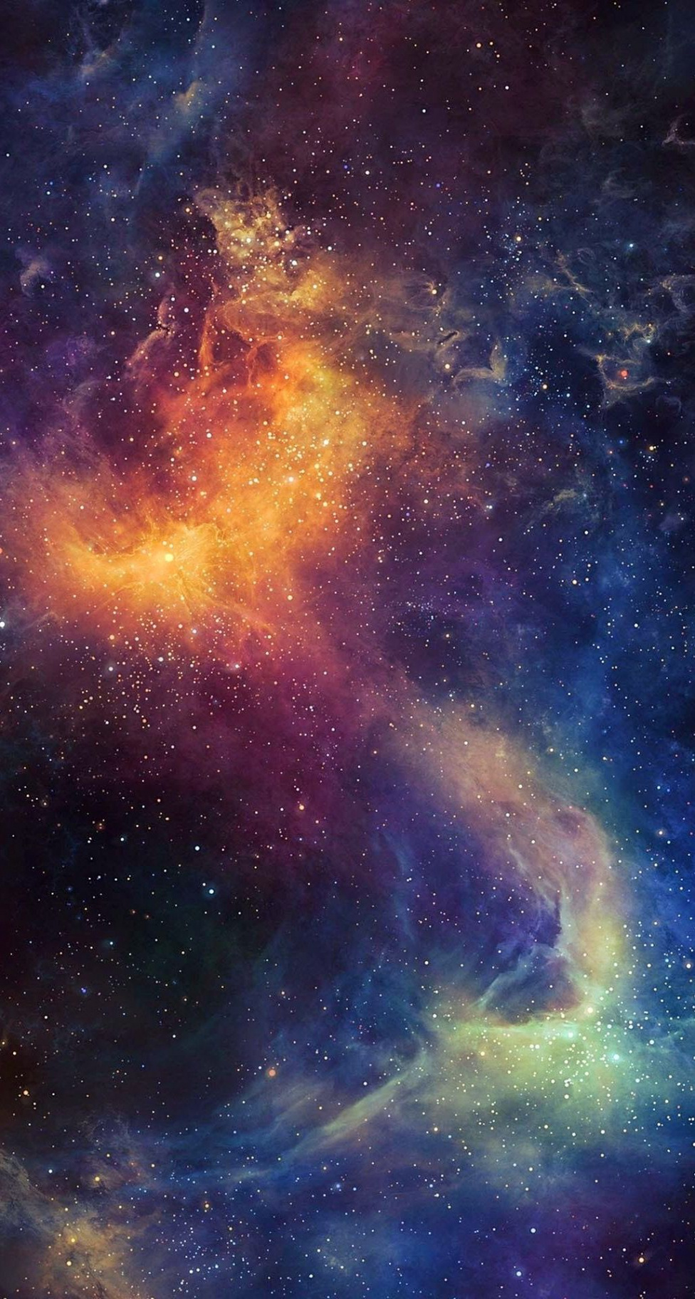 Beautiful Colored Space Nebula iPhone  Plus HD Wallpaper  Space