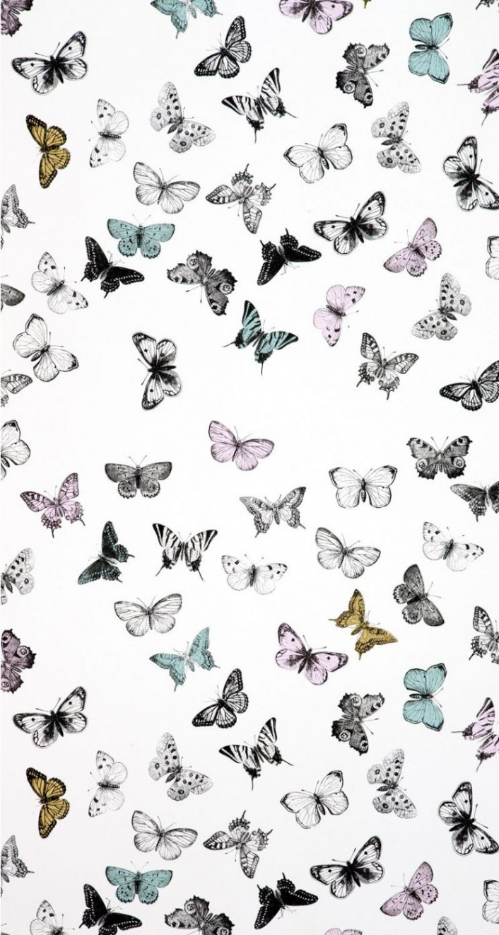 Butterflies pattern  Butterfly wallpaper iphone, Iphone wallpaper