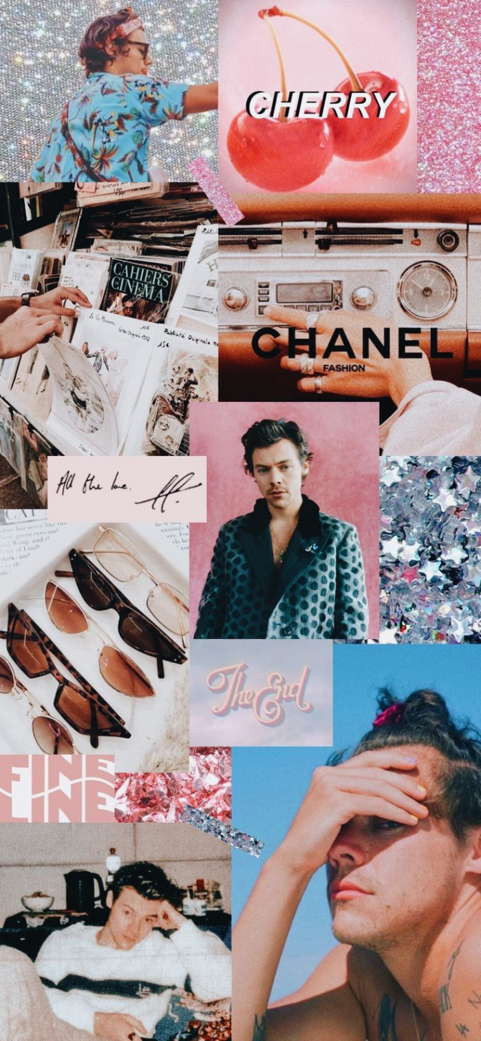 Harry Styles Iphone Collage Wallpaper  Harry styles, Harry styles