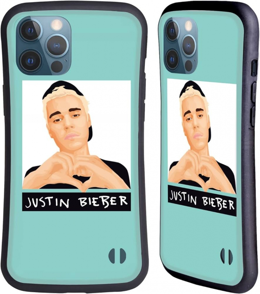 Head Case Designs Offizielle Justin Bieber Liebe Hand Zeichen Justmojis  Hybride Handyhülle Hülle Huelle kompatibel mit Apple iPhone  Pro Max