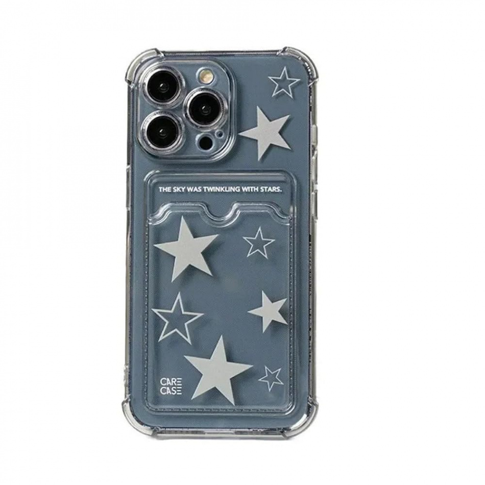 Mamarmot iPhone  Case, Korean YK Stars Soft Case with Card Slots, Cute  Kawaii Clear Protective Shockproof for iPhone  (For iPhone )